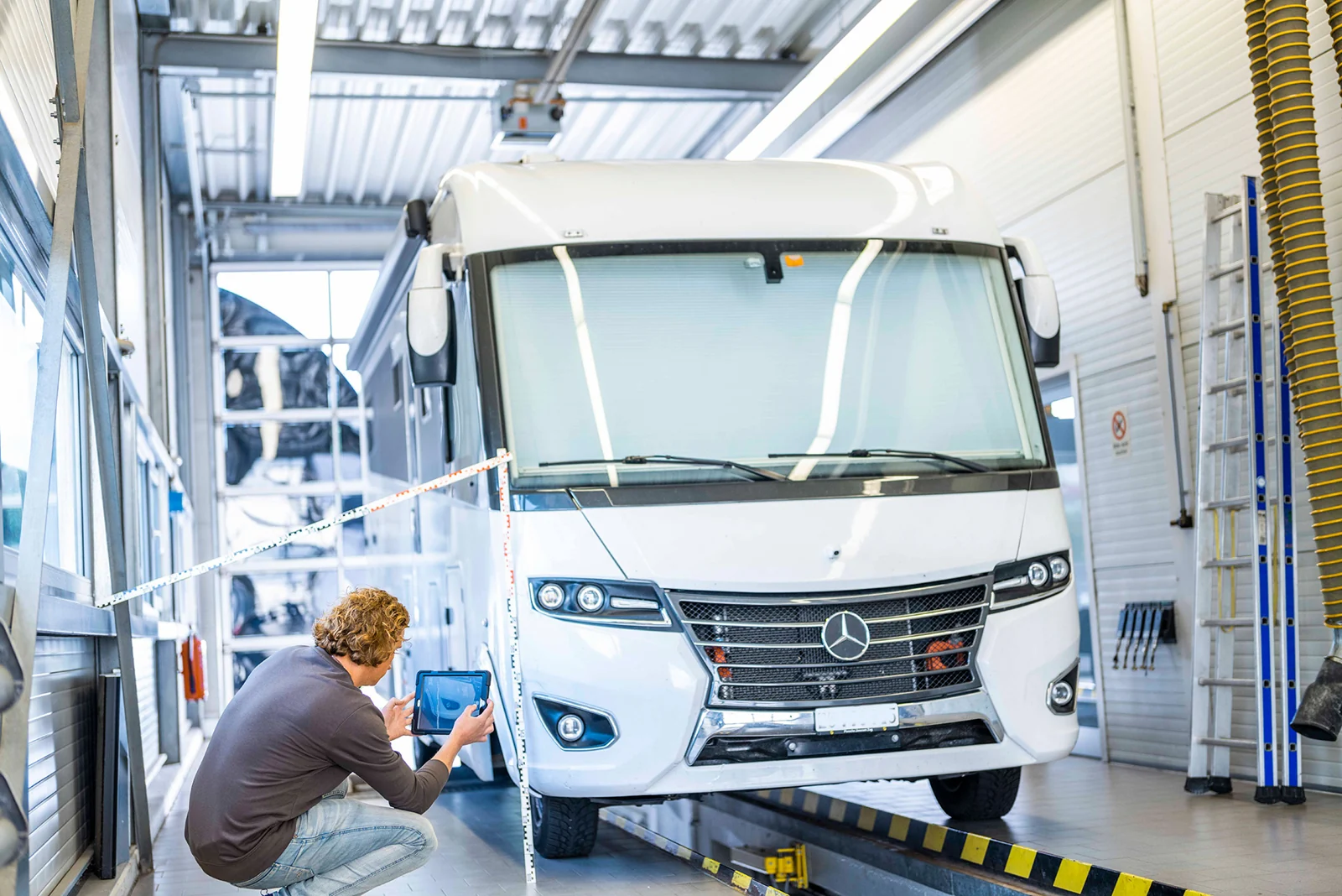 Wohnmobile & Wohnwagen bei der Begutachtung